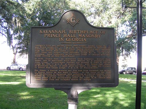 Savannah, Birthplace of Prince Hall Masonry in Georgia 2